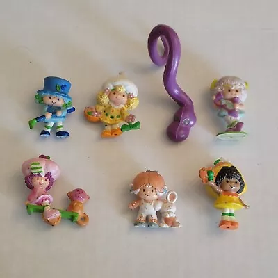 Vintage 1980s Lot Of 7 AGC Strawberry Shortcake Miniature Figures 1981 1982 1983 • $50.90