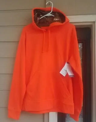 Champion Duo Dry Mens Hoodie Sweatshirt S Small M Medium Orange Camo * NEW NWT • $23.99