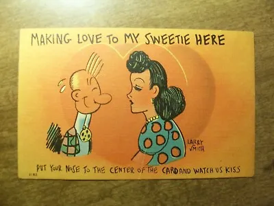 £15.02 • Buy Vintage Postcard Comic Making Love To My Sweetie Here Watch Us Kiss