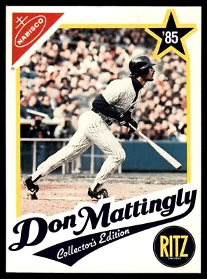 1985 Nabisco Baseball Card Don Mattingly New York Yankees #6 • $0.99