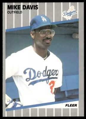 1989 Fleer   #55  Mike Davis    Outfield     Los Angeles Dodgers FREE Shipping • $1.15