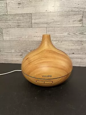 VicTsing 300ml Essential Oil Diffuser Wood Effect 7 Colors Effect Gently Used FS • $24.99