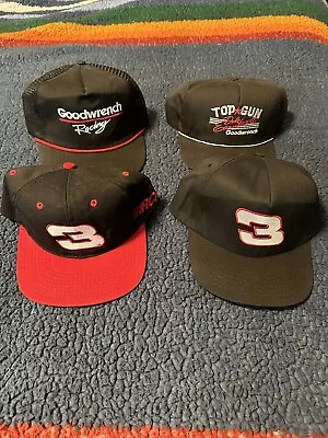 Lot Of 4 Vintage 90s NASCAR Dale Earnhardt NASCAR Racing Snap Back GM Goodwrench • $21.50