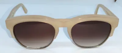 Wildfox Club Fox Sunglasses Frosty Peach & Gold Frame Brown Gradient Lens • $19.85