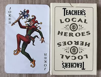 Teachers Teacher’s Whisky Local Heroes Pack Of Playing Cards Sealed With Jokers • $12.63