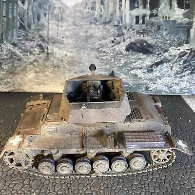 Built 1/35 GERMAN Panzer III Grasshopper SP Tank  Weathered Paint Pro Painted • $39.83