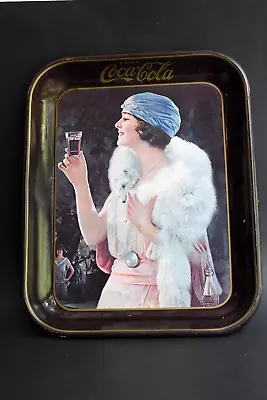 1973 Coca-Cola Serving Tray W/ 1925 Flapper Girl Advertisement 10 X13 X1  • $8.50