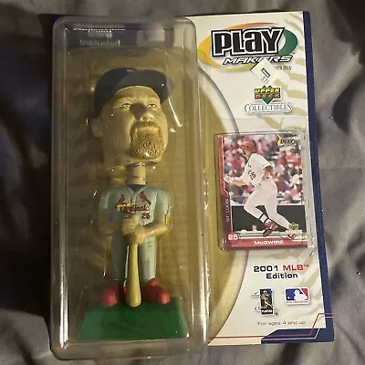 2001 MLB Upper Deck Collectibles Play Makers Mark McGwire Bobblehead NEW • $20