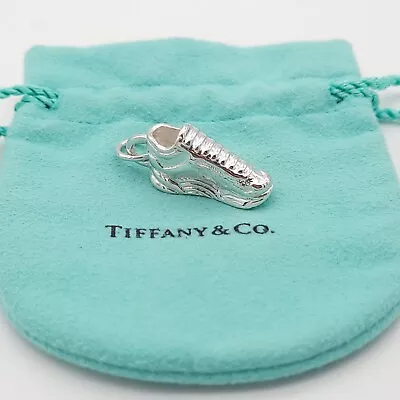 £161.42 • Buy Tiffany & Co. Vintage 925 Sterling Silver Sneaker Shoe Charm Pendant Key Chain