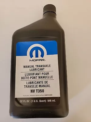 Mopar NV T350 Manual Transaxle Fluid 1 Quart Free Shipping • $28