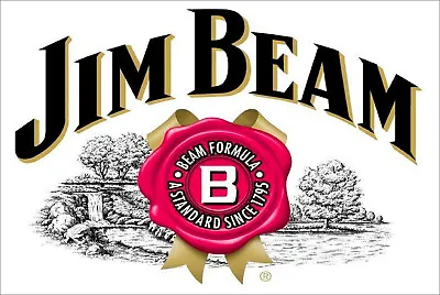 $12 • Buy Jim Beam White Label Beverage Bar Brand New.  Tin Metal Sign MAN CAVE 