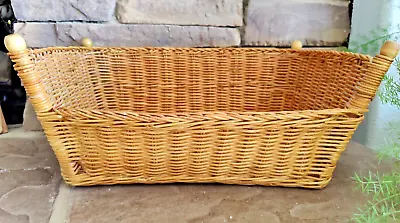 Pet Bed Basket Cat Dog Vintage Wicker • $40