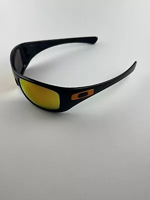 Oakley Hijinx Polished Black Fire Iridium Orange Icons Frogskins Antix Kato • $199.99