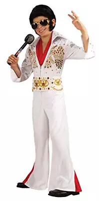 DLX ELVIS - FANCY DRESS COSTUME (SIZE: S) (UK IMPORT) Unisex Costumes NEW • $30.69