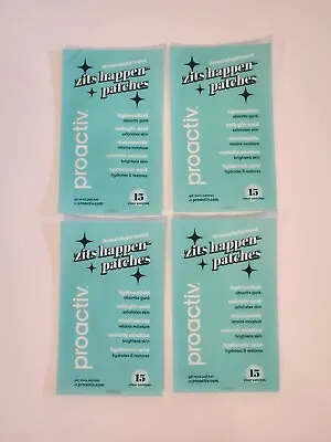 Proactiv Zits Happen Patches 60 Ct Pore-Cleansing Hyaluronic Acid 4x 15 Each • $20