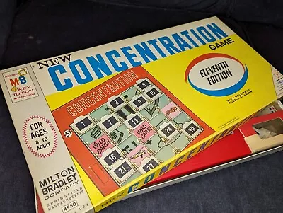 Vintage 1968 Concentration Board Game 11th Edition  • $2