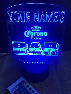 Personalized Beer Bar Led Neon Light Sign Custom Free Standing Man Cave  Room • $36.99