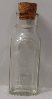 Retro Pak Glass Four Ounces Pure Honey Jar With Cork (Empty) • $4.99