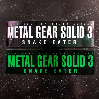 [6  X 2 ]  [Vinyl Bumper Sticker] - Metal Gear Solid 3: Snake Eater Logo - PS2 • $4.65