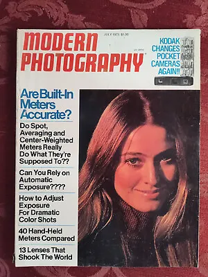 RARE MODERN PHOTOGRAPHY Magazine July 1975 Dramatic Color Photos • $14.40