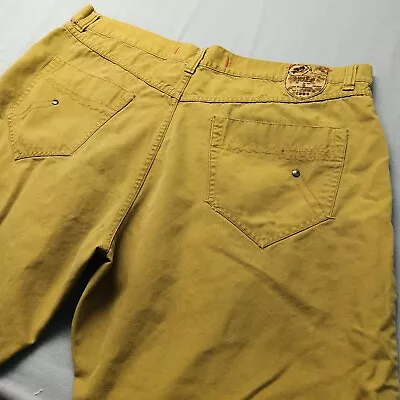 Vintage Mecca Jeans 38x32 Tan Brown Relaxed Baggy Wide Leg Skater Hip Hop Y2K • $34.95