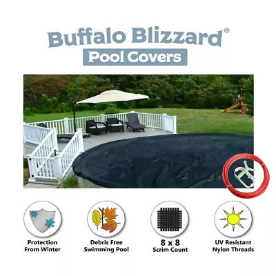 Buffalo Blizzard ECONOMY Swimming Pool Winter Covers - (Choose Shape & Size) • $29.99