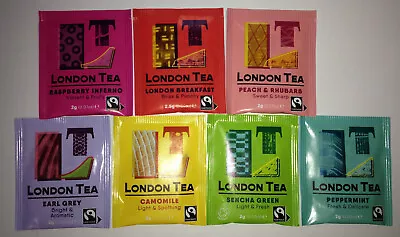  THE LONDON TEA COMPANY   Selection Pack  7 Different  Enveloped Tea Bags • £1.90