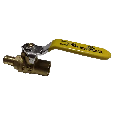 1 Pc. 1/2  Pex Sweat Ball Valve Pex B Crimp Lead Free Brass Full Port • $6.99