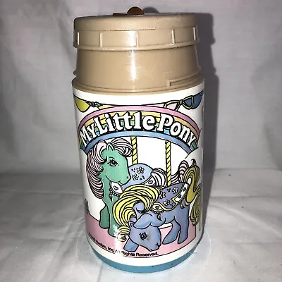Vintage 1989 My Little Pony Thermos By Aladdin Merry Go Round No Cap/Cup • $10