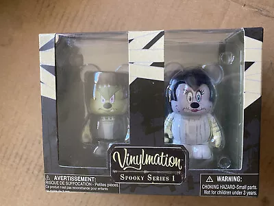 Disney Vinylmation 3  Spooky Series #1 Mickey Minnie Mouse Halloween 2 Pack Set • $40