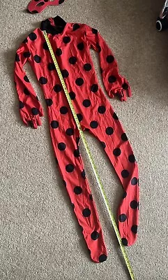 Miraculous Lady Bug Dress Up Costume Size 4-6 Y • £8.50