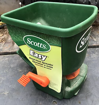Scotts Easy Turf Builder Broadcast Handheld Spreader Seeder Fertilizer 71030 • $12.99