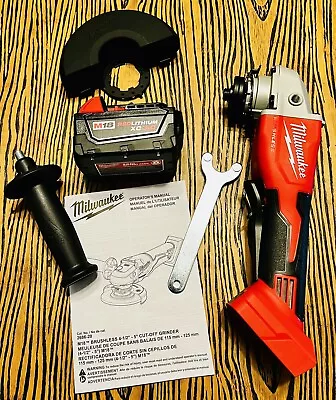 Milwaukee M18 18V 5” Grinder And M18 Red Lithium XC 3.0 Battery And Type 1 Guard • $127.50