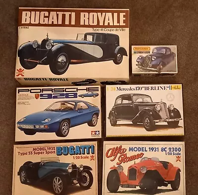 6 X Model Kits - Large Cars - Job Lot - Various Brands • £60