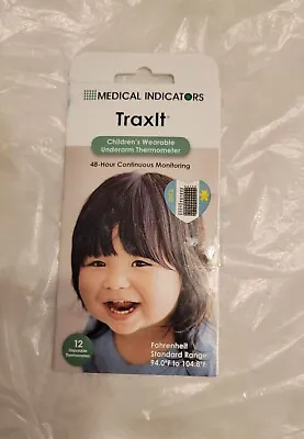 TraxIt 12 Pack - Fahrenheit - Children’s Axillary Thermometer - Continuous Read • $7