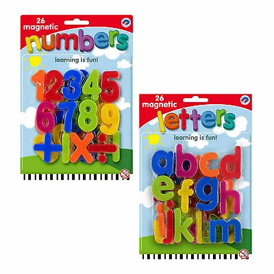 Kids Learning Teaching MAGNETIC Toy Letters & Numbers Fridge Magnets Alphabet • £2.96