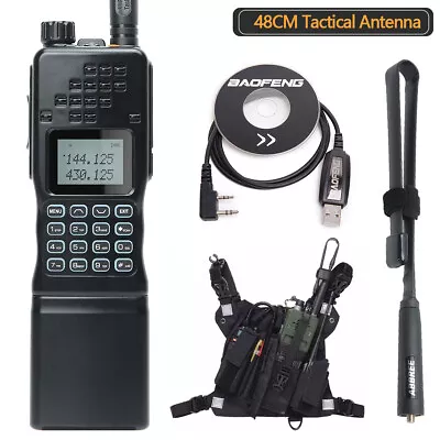 Baofeng AR-152 15W V/UHF Military Tactical Ham Two Way Radio Walkie Talkie Set • $109.99