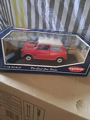 KYOSHO 08101R Morris Mini Cooper 1275S RED 1/18 Scale Die Cast Model Car *RARE • $61.65