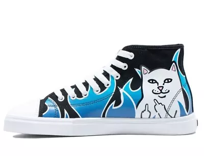 NIB 100% Authentic RipNDip Lord Nermal Hades High Tops Men Size 7 Blue Flames • $64.99