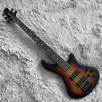 Electric Bass Guitar Sunburst 5 String Maple Neck Black Fretboard Artistry • $234.36