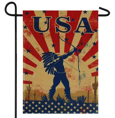 $8.88 • Buy Usa Native American Indian Garden Banner/flag 12 X18  Sleeved Poly