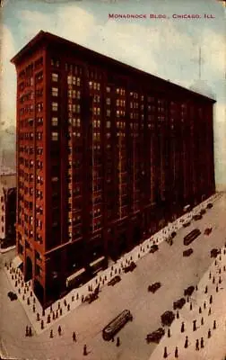 Vintage V.o. Hammon Postcard- Monadnock Building Chicago Ill.  Bk52 • $3