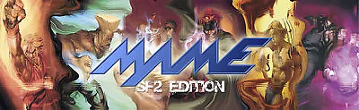 Mame SF2 Arcade Marquee For Reproduction Header/Backlit Sign • $15.75