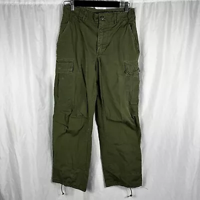 Original Vietnam War Ripstop Poplin Tropical Trousers Regular-Small Dated 1968 • $165