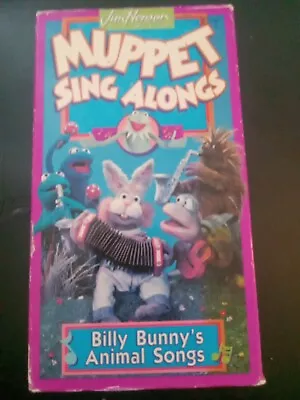 Muppet Sing Alongs - Billy Bunny's Animal Songs (VHS 1993) Sesame Street RARE • $9