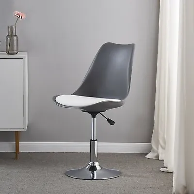 £39.99 • Buy Adjustable Swivel Chair Stool Desk Office Bedroom Dressing Dining Vanity Grey