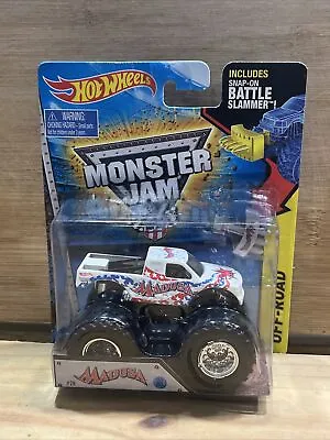 Monster Jam Truck MADUSA 1:64 BATTLE SLAMMER SERIES 2014 Hot Wheels OFF-ROAD New • $24.88