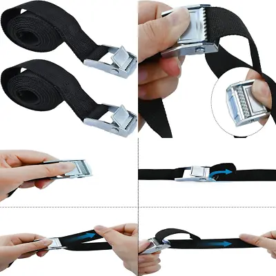 Lashing Straps With Buckles Adjustable  New Tie Down Straps  2PCS  • $8.13