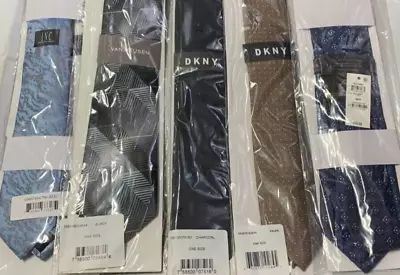 Lot Of 5 Neckties - Tasso Elba Van Heusen INC DKNY NEW • $34.99