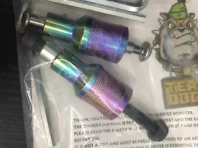 £19.95 • Buy Mad Dogz Scooter Neo Chrome Stunt Pegs Front Rear Cannister Inc Axle Bolts Dogs